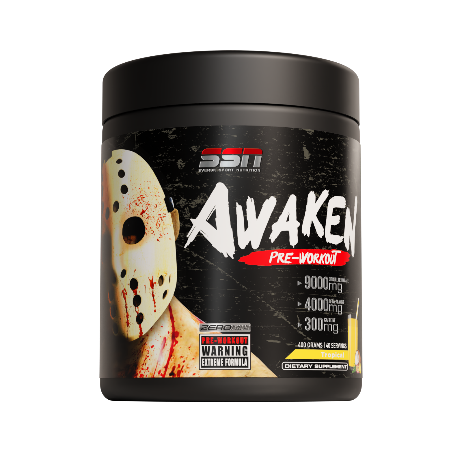 Awaken PWO, 400g - Svensk Sport Nutrition