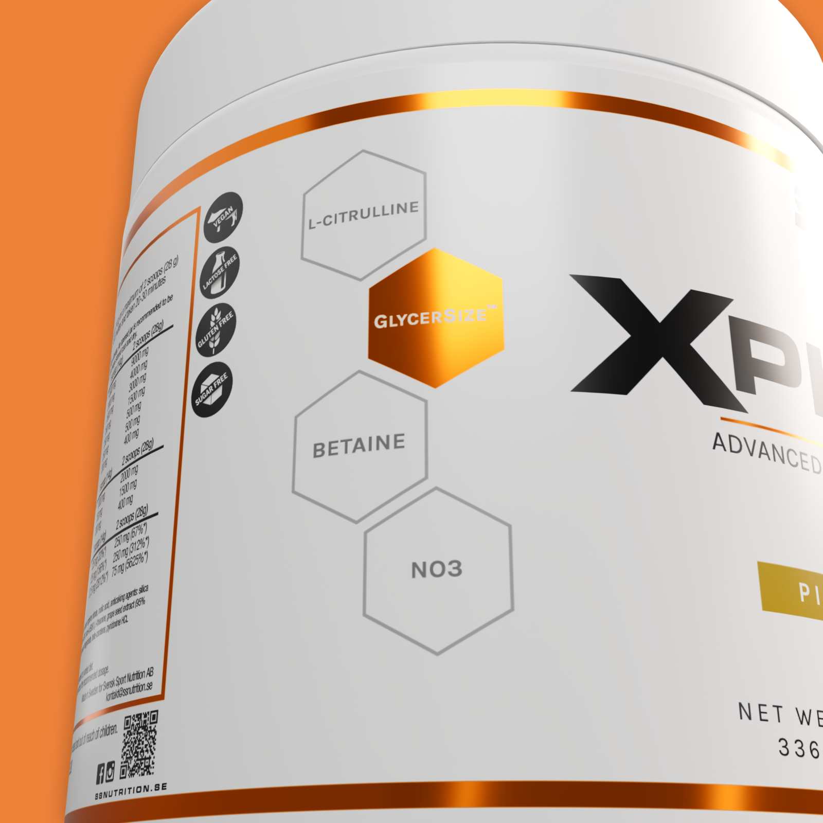 Xplode+, 336g - Svensk Sport Nutrition